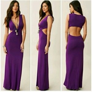 Planet Blue Life purple maxi